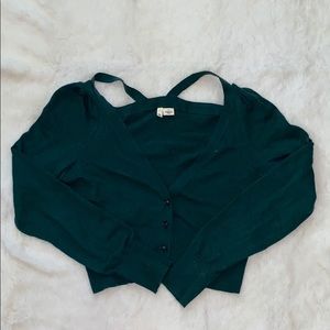 Anthropologie Moth Cropped Sweater